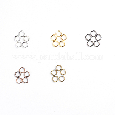 Messing Open Ringe springen&nbsp;KK-JQ0001-02-6mm-1