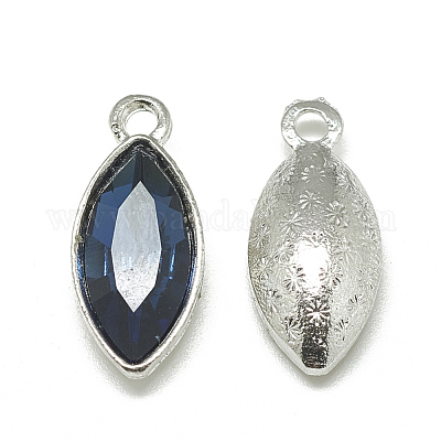 Pendentifs en verre d'alliage&nbsp;PALLOY-T041-7x15mm-13-1