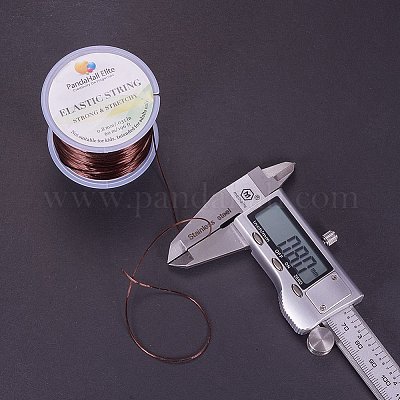 Gioielliere circa 65 yarde filo elastico lucido tratto 0.8mm filo di  poliestere lavorazione filo fai da te per braccialetti creazione di  gioielli con pietre preziose perline cucito artigianale - colore rosa  all'ingrosso 