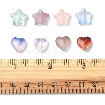 70 perle di vetro trasparente e satinato&nbsp;GLAA-FS0001-59-1