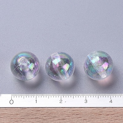 500g 12mm Round Clear AB Color Eco-Friendly Transparent Acrylic Beads For Crafts 