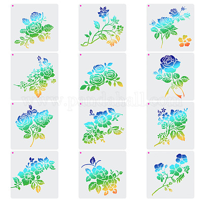 Wholesale PET Plastic Drawing Painting Stencils Templates 