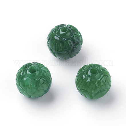 Cuentas de jade natural G-E418-31-1