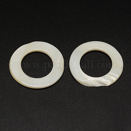 Donut Freshwater Shell Linking Rings SHEL-M006-31-1
