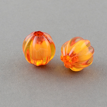 Thème d'automne perles acryliques transparentes TACR-S098-11-1