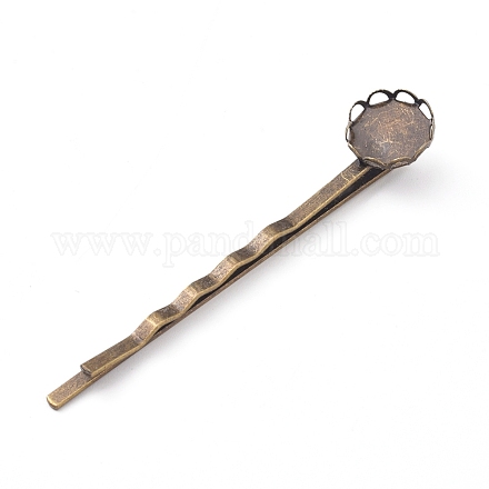 Iron Hair Bobby Pin Findings IFIN-WH0051-93F-1