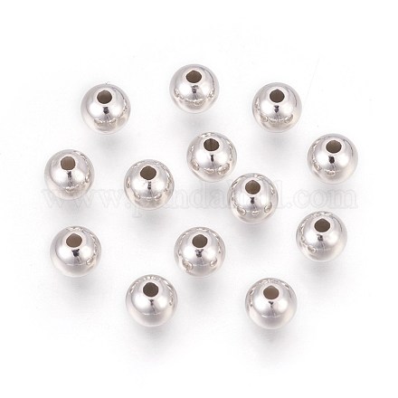 Perles 925 en argent sterling STER-P405-10P-6x2-1