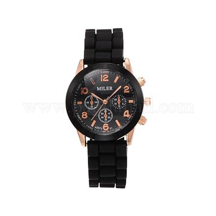 Haute qualité 304 montres-bracelets en acier inoxydable de quartz de silicium WACH-N037-07B-1