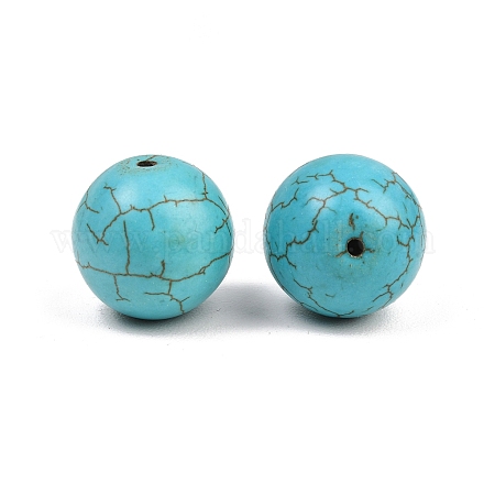 Howlite synthetischen Perlen&nbsp;X-TURQ-GSR20mm129-1