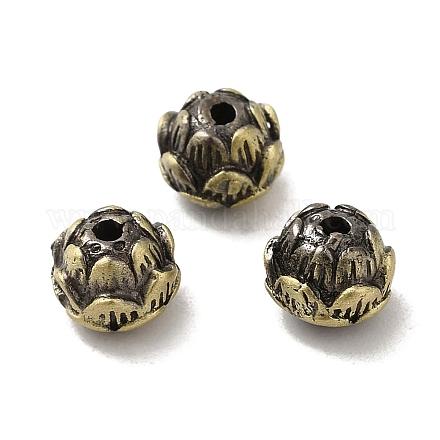 Perles en laiton plaquées sur support de style tibétain KK-Q805-47AB-1