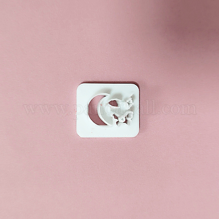 プラスチック粘土ツール  粘土カッター  モデリングツール  ホワイトスモーク  ムーン  0.3~0.9x0.2~0.95cm FIND-PW0021-31B-1