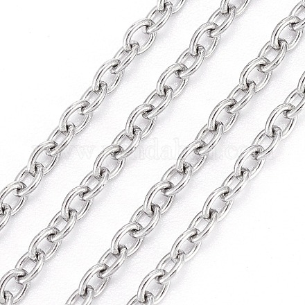 304 Stainless Steel Cable Chains CHS-F006-02C-P-1