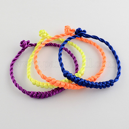 Handmade Nylon Bracelet Cord BJEW-R258-M-1