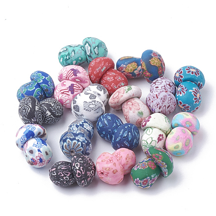 Handmade Polymer Clay Beads CLAY-T007-01-1