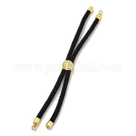 Braccialetti con corde di nylon adatti per ciondoli per connettori AJEW-P116-01G-12-1