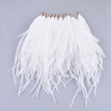 Borla de plumas de avestruz grandes decoraciones colgantes X-FIND-S302-08A-1