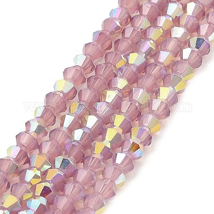 Chapelets de perles en verre peint DGLA-F029-J2mm-A02-1