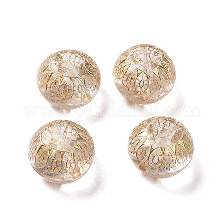 Chapado de perlas de acrílico transparente OACR-P013-10-1