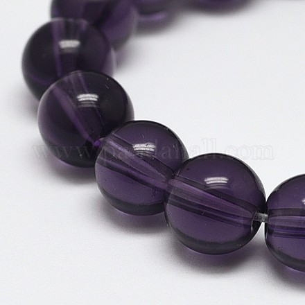 Synthetic Quartz Beads Strands PIEG-N001-01-10mm-1