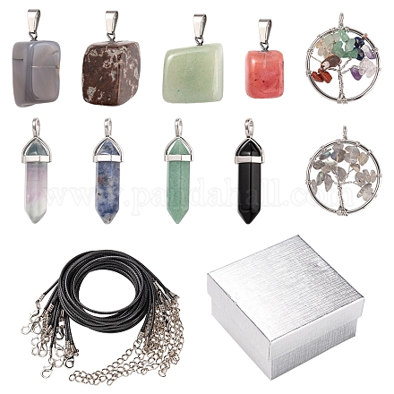 Kit per la creazione di collane di pietre preziose fai da te DIY-FS0003-53-1