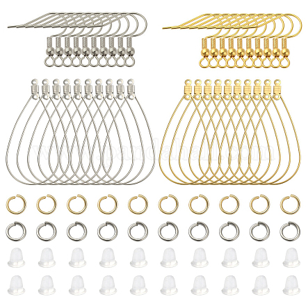 Kit de fabrication de boucles d'oreilles enroulées de fil de bricolage STAS-CJ0002-39-1