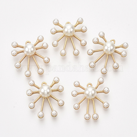 Colgantes de perlas de imitación de plástico abs PALLOY-S179-03-1
