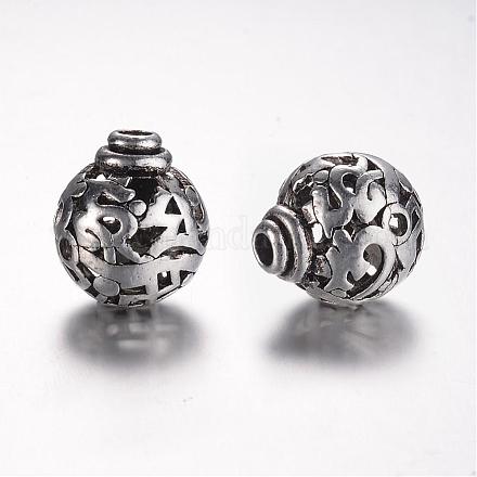 Perles en alliage de style tibétain avec 3 trou PALLOY-YC45776-AS-1