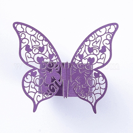 Бабочки бумажные кольца для салфеток CON-G010-B05-1