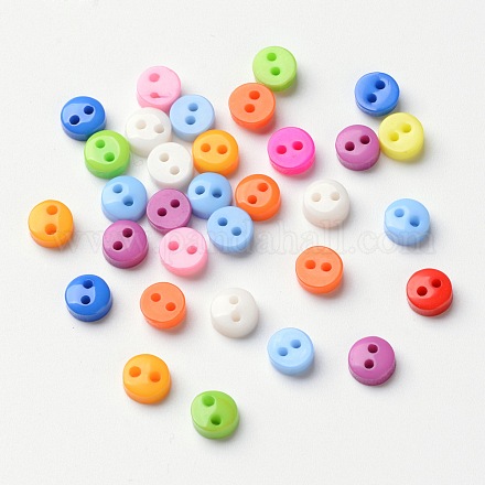 Multicolor diy botones artesanales para ropa de muñecas NNA0VCY-1