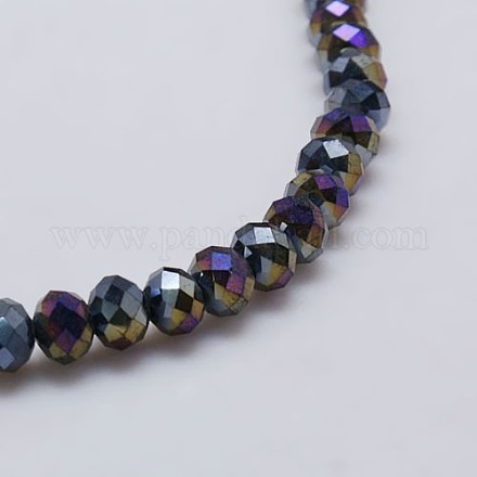 Chapelets de perles en verre électroplaqué EGLA-J047-8x6mm-AB02-1