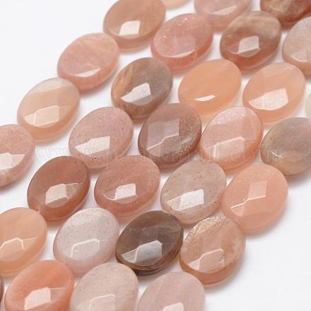 Chapelets de perles de sunstone naturelle naturelles G-P322-01-16x12mm-1