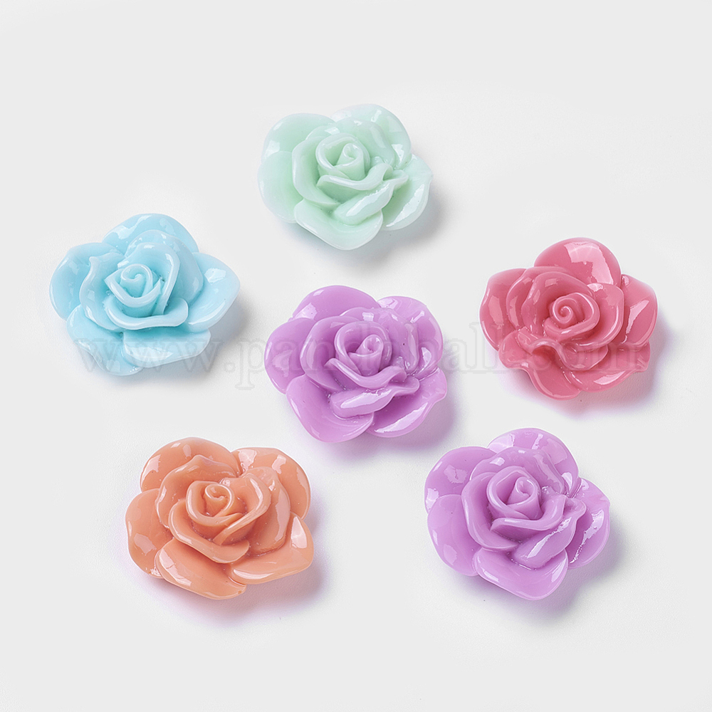 Wholesale Mixed Resin Flower Cabochons
