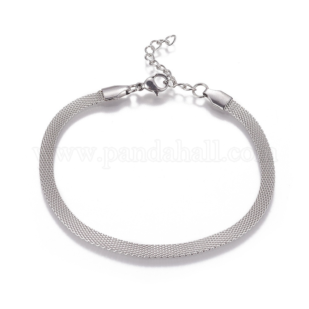 Wholesale Stainless Steel Network Chains/Mesh Bracelets Bracelets