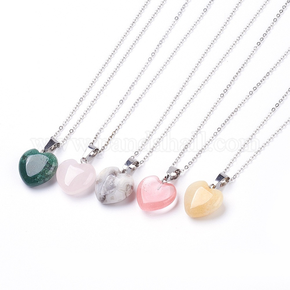 Wholesale Natural & Synthetic Gemstone Pendant Necklaces