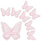 GORGECRAFT 30PCS Butterfly Lace Trim Double Layers Organza Blue Butterfly Lace Fabric Sewing Embroidery Applique Patches for DIY Craft Wedding Bride Hair Accessories Dress Curtain