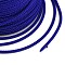 40M Nylon Coated 304 Stainless Steel Braided Wires, Round, Blue, 3mm, 9 Gauge, about 131.23 Feet(40m)/Roll
