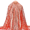 Polyester Sequins Fabric, Wedding Ceiling Decorations, Red, 1620x0.3mm, about 2m/pc