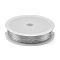 Baking Paint Iron Wire, Round, Silver, 0.4mm, 26 Gauge, about 164.04 Feet(50m)/Roll