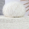 Wool Fibre Yarn, for Sweater Hat Socks Baby Blankets, White, 3mm