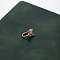 Brass Crystal Rhinestone Clip on Nose Rings, No Piercing Nose, Jewelry, Rose Gold, Butterfly, 10x5mm