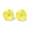 Glass Rhinestone Cabochons, Point Back & Back Plated, Faceted, Round, Jonquil, 8x6mm