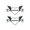 304 Stainless Steel Nipple Rings, Nipple Piercing Pin, Heart, Black, 16mm, Pin: 1.6mm