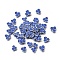 Handmade Polymer Clay Cabochons, Triple Blueberry, Blue, 5~6x5~6x0.2~1mm, about 20575pcs/500g