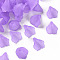 Transparent Acrylic Bead Caps, Trumpet Flower Beads, Frosted, Flower, Medium Purple, 18x18x17mm, Hole: 1.5mm, about 700pcs/500g