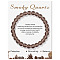 Synthetic Smoky Quartz Beaded Stretch Bracelets, Round, 7-1/2x1/4 inch(19x0.8cm)