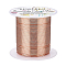 Round Copper Wire, for Wire Wrapped Jewelry Making, Red Copper, 22 Gauge, 0.6mm, about 164.04 Feet(50m)/roll