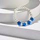 Bracelet extensible perles de fleurs pour enfants BJEW-JB07188-4