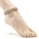 Bracelets de cheville en perles de rocaille en verre AJEW-AN00469-3