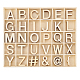 Set di lettere a~z in legno grezzo e simboli DJEW-WH0015-35-1