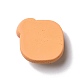 不透明樹脂デコデンカボション  模造食品  クッキー  ダークオレンジ  19x20x8mm RESI-C013-10-2